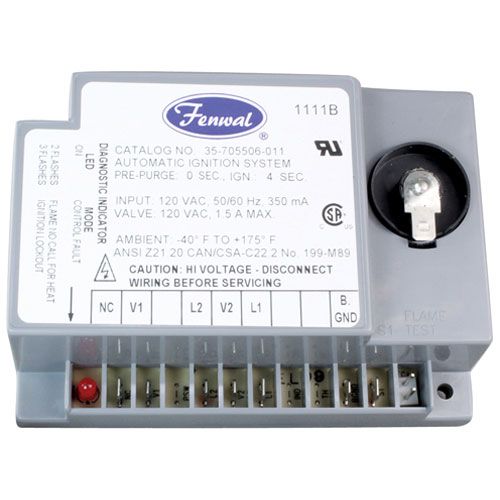 American Range A10066 Fenwal 120v Spark Ignition Module W/ 1/4" Tab Spark Connection, 120V