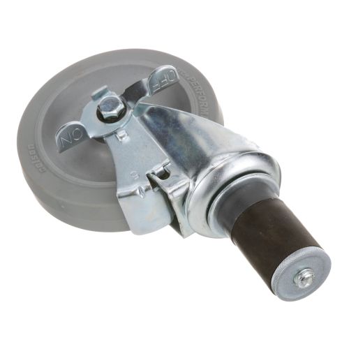 AyrKing B240 5" Stem Swivel Caster W/Break, 300 LBS Capacity ,1 5/8" OD Tubing 