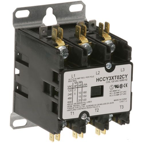 Blodgett 91182 3 Pole Contactor W/ 10/120 Volt