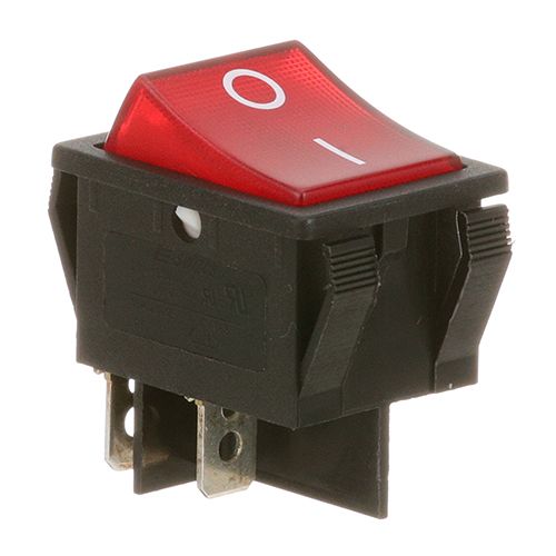 Cecilware GML155C Red Lighted Rocker Switch W/ 1/4" Tab 