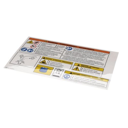 Cleveland KE603996-1 Label Sheet Gas,Elec,Stm 