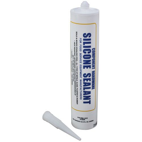 Component Hardware Group M90-1010 White Silicone Sealant Clear Food Grade, 350°F/177C