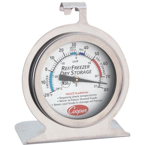 Cooper Thermometer 25HP-01-1 Shelf Thermometer, -20 to 80°F