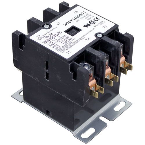 Crown Steam 9349-208 3 Pole Contactor, 208/240 Volt, 60 AMP Inductive/75 AMP Resistive