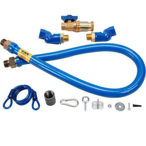 Dormont 1675KITCF2S48 Heavy-Duty Gas Hose Kit, 3/4X48" 