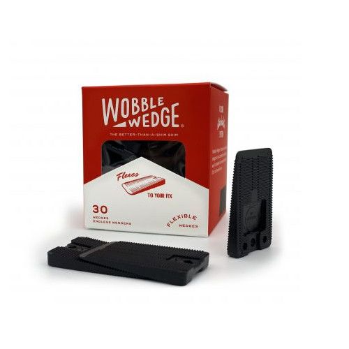 Focus Foodservice 4030 Wobble Wedge, Flexible , Black, Bx/30