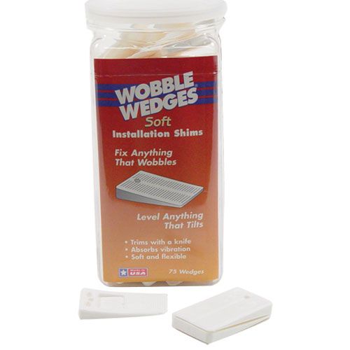 Focus Foodservice 7075 Soft White Wobble Wedges Pack of 75, Fixes Anything that Wobbles