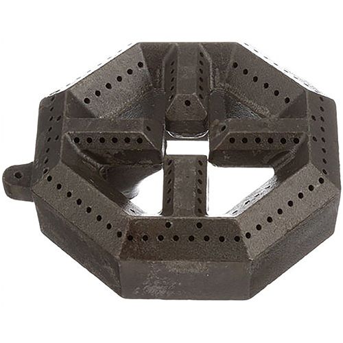 Garland 222162 5-3/4" DIA Gasket Iron Burner Head, 8 Sides, 1 Slot, 2" Ctrs Mount.