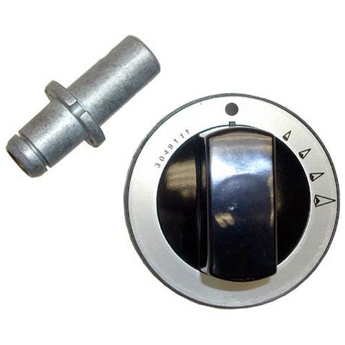 Garland 4512147 Gray Burner Valve Indicator Knob W/Protrusion, 2-3/16" DIA, Mount .262", Position Up/Down, 1" Protrusion for .25" D-STEM Flat Up