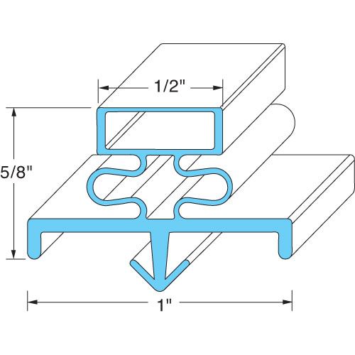 Glenco 2GAD-M691-001 Door Gasket 24-1/2" X 62-1/2"