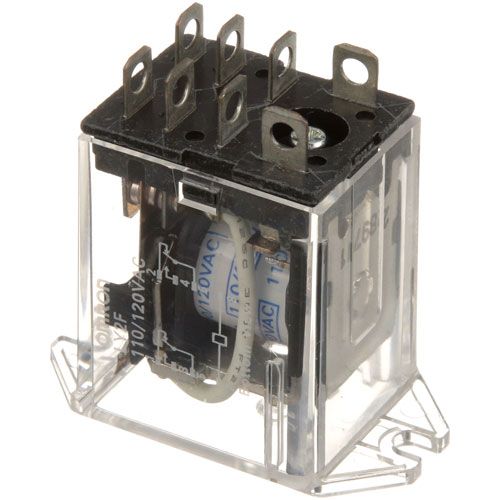 Hobart 01-1000V6-271 8 Terminals Relay, 3/16", 110/120V