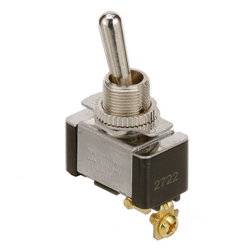 Howard 20-099 SPST Toggle Switch W/ 2 Screw Terminals, ON/OFF,20/12 AMP 