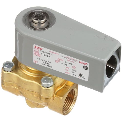 Insinger D2397 (240V) Dishwashers Solenoid Valve W/ Junction Box, 3/4", 240V