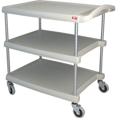 Intermetro BC203034G 3-Shelf Utility Cart with 4" Casters 