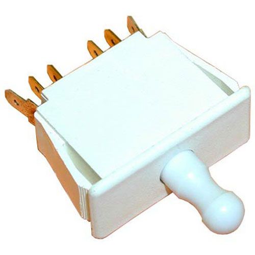 Middleby Marshall 63909 Door Interlock Switch W/ White Round Push Button, 10 AMP, 125/277V