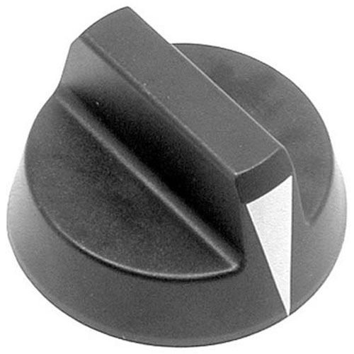 Southbend 1178204 Black Burner Valve Pointer Knob, 2-1/2" DIA, Mount .24, Flat Up