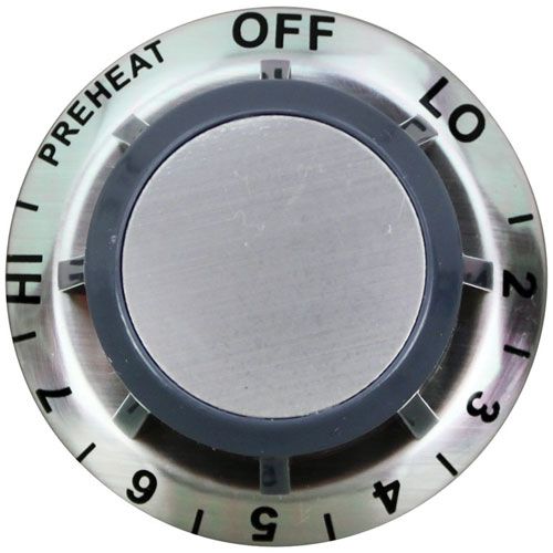 Star Mfg 2R-44373 3/16" D-Stem Control Knob, Off-Lo-2-3-4-5-6-7-Hi-Preheat