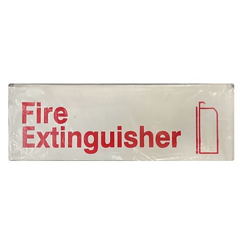 Traex 4518 Sign,Fire Extinguisher , 3X9"