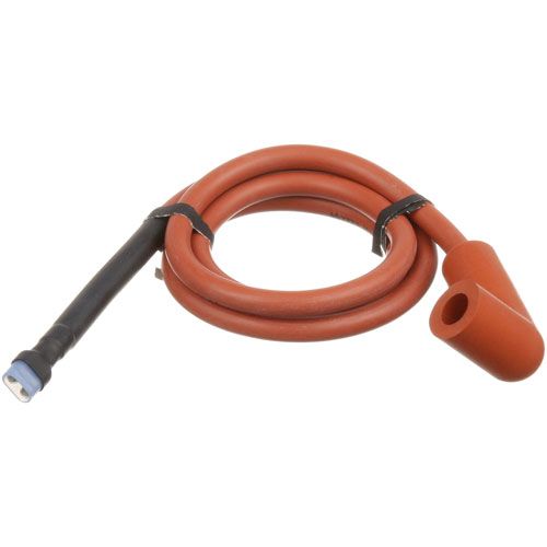 Vulcan Hart 00-844130-00001 30" Ignition Red Cable W/ 90 Deg Spark Plug Boot & Encapsulated Push-On Connector